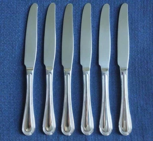 New Oneida COUNTESS Glossy Set of 6 Dinner Knives Stainless Flatware - Picture 1 of 2