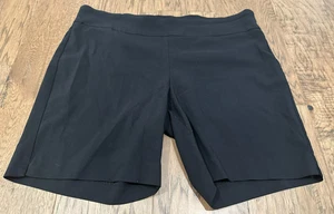 Dana Buchman Women's Lightweight Stretch Shorts Elastic Waist Black Size 20 - Picture 1 of 3