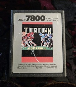 Atari 7800: TOUCHDOWN FOOTBALL Cartridge - Tested & WORKS
