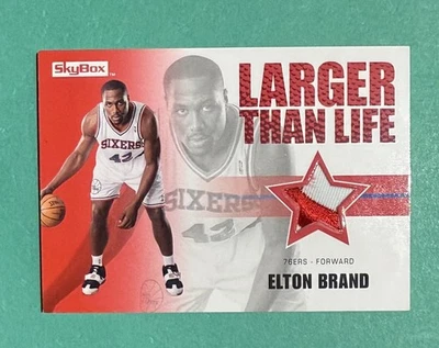 2008-09 SKYBOX ELTON БРЕНД ИГРЫ Б/У НАШИВКА 2 ЦВЕТА /25 PHILADELPHIA 76ERS EX - Изображение 1 из 2