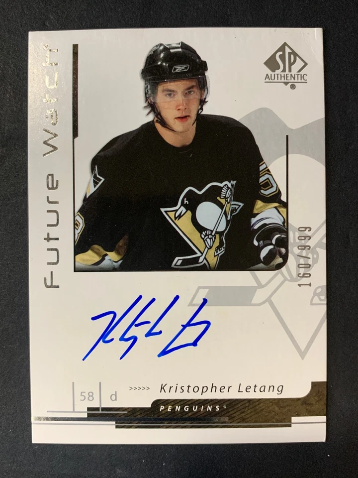 2006 SP Authentic Future Watch #200 Kris Letang /999 RC Rookie Auto Autograph - Image 1 of 2