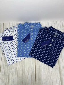 B. DRADDY Juniors Golf Polo Shirts Cool Flipper Dolphins Size 8 NWT✅ Lot Of 3 - Picture 1 of 9