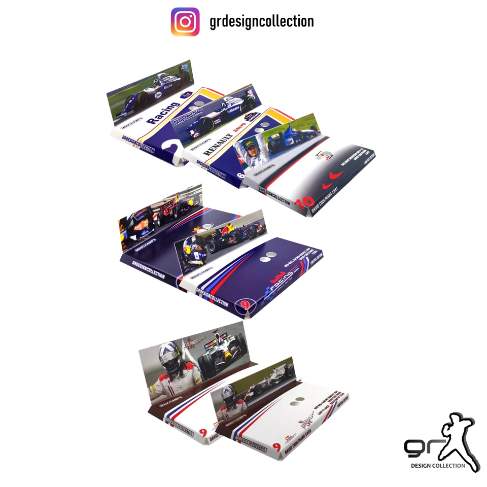 [F1 Minichamps] DAVID COULTHARD COLLECTION Pack CUSTOM INLAY / 1:43 - Immagine 1 di 1