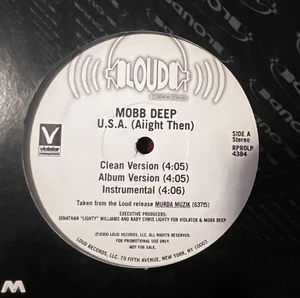 Mobb Deep U.S.A. (Aiight Then) / Spread Love 12” Single Vinyl Promo 2000 Hip Hop - Picture 1 of 2