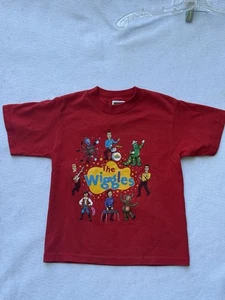 Vintage 00 The Wiggles T-Shirt Youth 6/8 Fruit Of The Loom Red Tee Original Cast - Picture 1 of 5