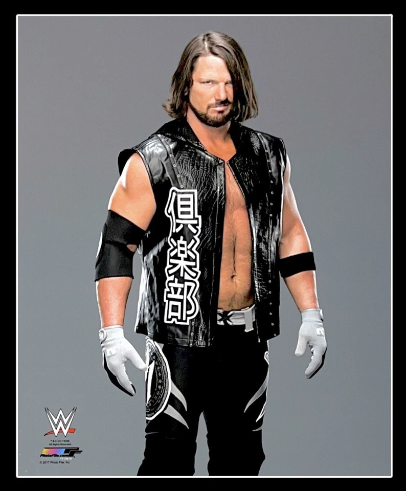 FOTO DE LUTA LIVRE 8X10 OFICIAL LICENCIADA WWE AJ STYLE ARQUIVO FOTO AUTÊNTICA 3 - Imagem 1 de 1