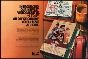 9 TO 5__Vintage 1981 print AD / original video promo__DOLLY PARTON__JANE FONDA - Picture 1 of 3