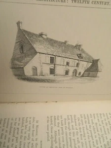 1851 Account of Domestic Architecture in England Conquest to end of 13th Century - Picture 1 of 12