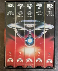 Star Trek The Movies 25th Anniversary Collector's Set VHS Movies Are Sealed - Picture 1 of 5