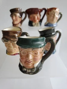 Juego de 6 tazas de personajes miniatura Royal Doulton de colección - Imagen 1 de 7