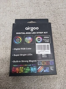 Airgoo Addressable Digital Led Strip 2x 35cm Strips Built-In Strong Magnet - Picture 1 of 17