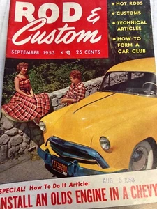 Rod & Custom Magazine Sept 1953 Volume 1 #5 Very Good How To Do it Article - Picture 1 of 2