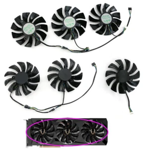 Carte Graphique Ventilateur Refroidisseur Remplacement Ventilateur Pour Zotac RTX 2080ti RTX2080 AMP Edition - Photo 1/17