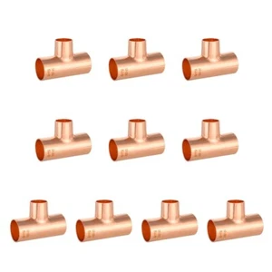 10 PCS EFIELD 1"X 1" X3/4" C X C X C Tee Copper Solder Fittings, Lead Free - Picture 1 of 4
