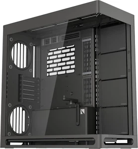 HS 420 Dual-Chamber Mid Tower PC Case ATX Black | Hybrid Design, 11X 140Mm Fan S - Afbeelding 1 van 6