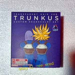 Dragon Ball Torankusu Trunkus Custom Head Sculpt Set transparent Hair Ver. SHF - Picture 1 of 12