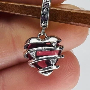 NUOVO Autentico Rivela il Tuo Amore Cuore Ciondolo Spirale 791131C01 - Foto 1 di 1