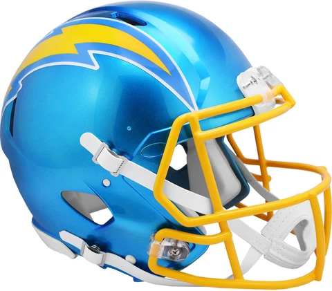 Los Angeles Chargers Unsigned  FLASH Alternate Revolution  Auth. Football Helmet Cover
