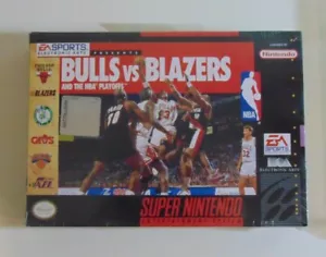 Bulls Vs Blazers NBA Playoffs Super Nintendo SNES NEW & SEALED MINT  - Picture 1 of 10