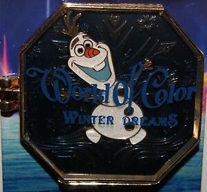 Disney DCA World Of Color Frozen OLAF Winter Dreams 2015 Hinged Pin LE NEW OC