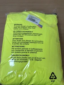 Hi Vis Contrast Bib and Brace Waterproof Work Padded Mens Trousers Multi Pockets - Picture 1 of 2
