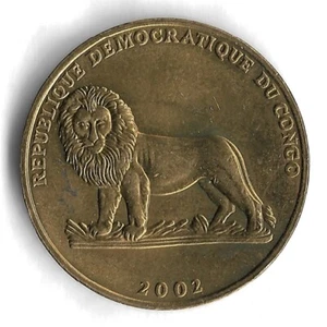 2002 Repubblica Democratica del Congo 1 Franco Un Tartaruga Moneta Mondo - KM# 81 - Foto 1 di 2