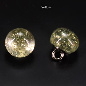 2x Glitter Crystal Resin Bead Buttons 10MM Accessories Decor for Cheongsam Dress - Picture 1 of 16