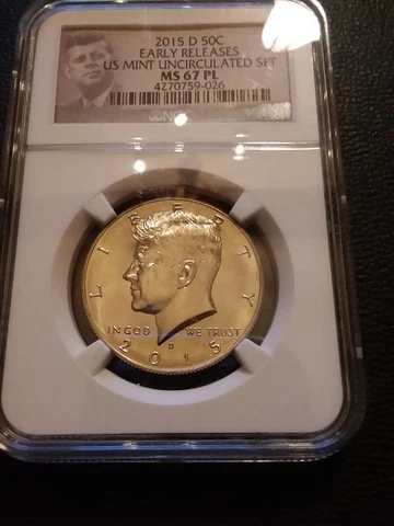 2015-D NGC MS67 PL ER KENNEDY HALF DOLLAR *** SUPERB PROOFLIKE UNCIRCULATED *** Cover