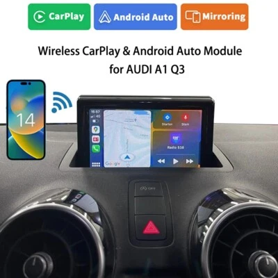 Decodificador espejo teléfono automático CarPlay inalámbrico para Audi A1 RMC 2016 Apple Android Foto 1 de 4