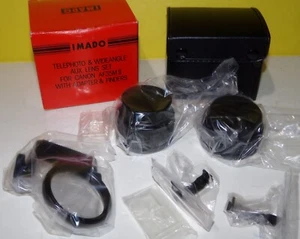 IMADO Aux. Tele & Weitwinkel Objektiv Set für Canon AF35M II mit Adapter, Finder - Bild 1 von 3