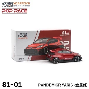 Modellino auto CarToys POP RACE 1:64 GR YARIS PANDAM rosso pressofuso in scatola - Foto 1 di 5