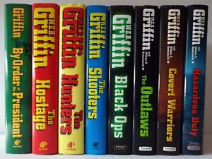 W.E.B. Griffin Books Presidential Agent Series Nearly Complete Hardcover Set 1-8
