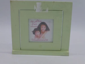 Pale Green Wooden 3 x 3” Picture Swing Frame New in Original Packaging - Picture 1 of 2
