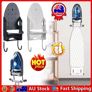 Ironing Board Hanger Iron Steam Stand Holder Storage Shelf Door Wall Mounted OD - Picture 1 of 14