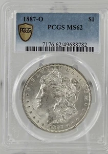1887-O $1 Morgan Silver Dollar PCGS MS62 - Picture 1 of 4