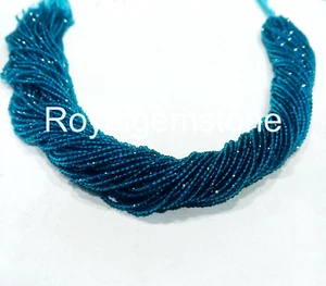 Cuentas facetadas de apatita rondella calidad AAA 2-3 mm 18 pulgadas de largo - Imagen 1 de 5