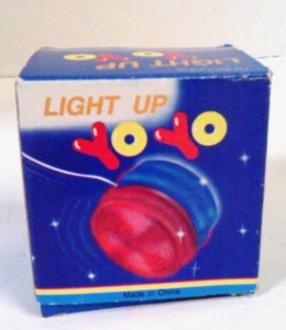 Vintage~Light (Up)~Yo Yo~Gold and Red~In Original Box~NOS - Picture 1 of 8
