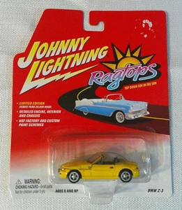 Johnny Lightning Ragtops BMW Z3 Roadster Cabrio gelb Maßstab 1:64 - Bild 1 von 6