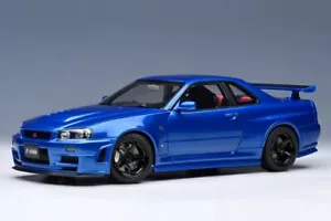 Nissan Skyline Gt-R R34 Z-Tune 2005 Bayside Azul Coche a Escala 1:18 Autoart - Imagen 1 de 14