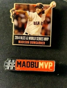 SAN FRANCISCO GIANTS 2014 MADISON BUMGARNER NLCS WS MVP JUNIOR GIANTS PIN MADBU - Imagen 1 de 2
