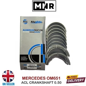 MERCEDES E CLASS SPRINTER 2.2 DIESEL OM651 CRANKSHAFT BEARINGS 5M8755P0.50 ACL - Picture 1 of 1