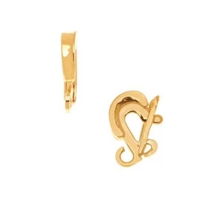 23K Gold Plated Elegant Elements Horseshoe Removeable Enhancer Bail - Picture 1 of 2