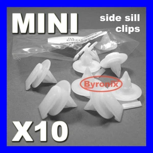 BMW MINI SILL LATERAL FALDA CLIPS SUJETADORES BLANCO R50 R53 R56 R57 R58 - Imagen 1 de 1