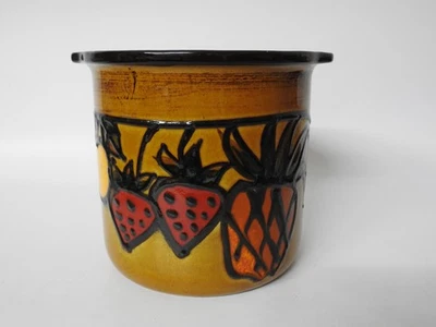 Vintage Scheurich Rumtopf, Keramik, Motiv Früchte - Bild 1 von 4