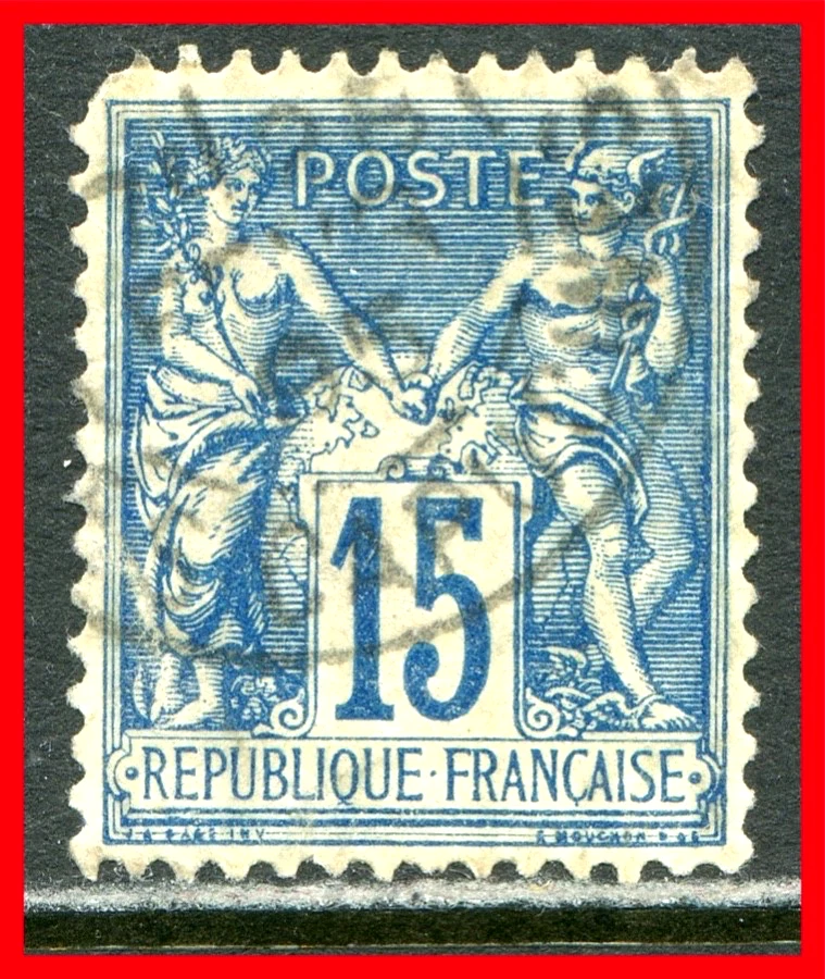 France Postage Stamp Scott 92, Used!! F115h - Image 1 of 1
