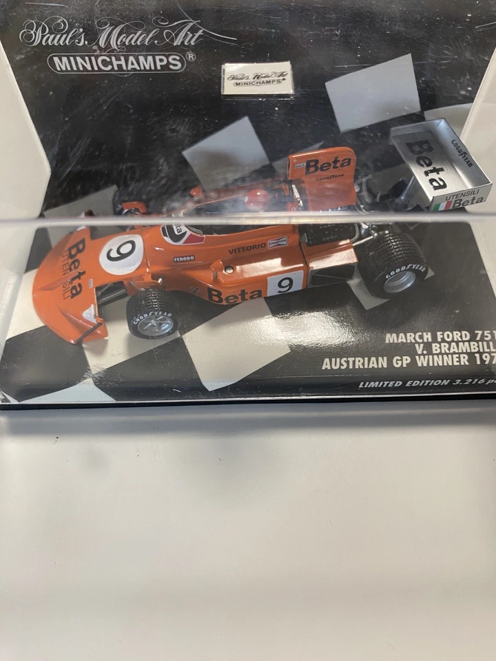 Minichamps March Ford 751 Austrian GP Winner 1975 430 750009 1:43 F/S Japan - Image 1 of 4