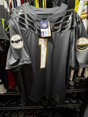 ¡Nuevo AGOTADO! Nuevo con etiquetas Nike Oregon Ducks Zapato Pato Phil Knight Jersey 2XL #1 Foto 1 de 4
