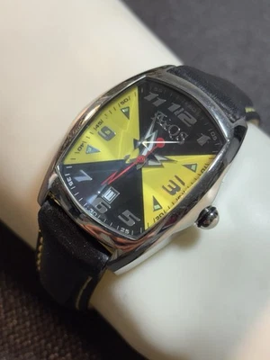 Reloj Hombre AQS AquaSwiss Cristal Facetado, Fecha, L-9500L, Correa Cuero, Nuevo Murciélago Foto 1 de 4