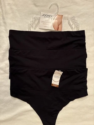 Новый жокей Skimmies 360 разглаживания стринги жокей стринги 3 упаковки черный размер большой - Изображение 1 из 4