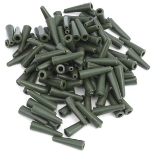 (Green)100 Sets 35MM Carp Fishing Fixing Line Connector Sleeve Safety Clip OB - Bild 1 von 12